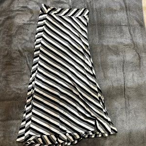 Striped maxi skirt